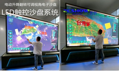 升降翻转LED一体机/LED三维电子沙盘